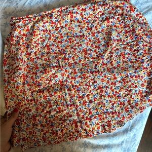 Ty Multicolor Floral Mini Skirt